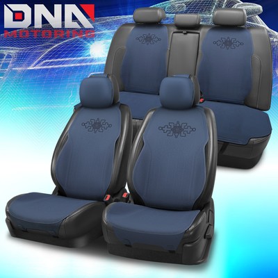 Protex Plus Series Full Set Seat Covers Cushion Captain's Chairs Protector Blue