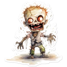 Zombie Boy - Vinyl Decal Sticker - Car Window Laptop - ebn9229