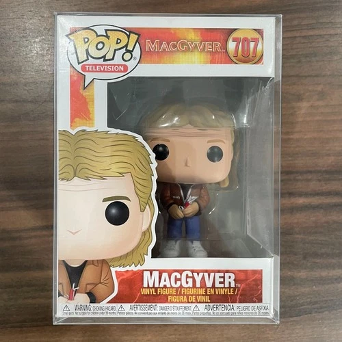 Funko Pop! Television MacGyver #707 Vaulted Brand New w/ Pop Protector 2018