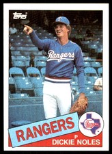 Dickie Noles 1985 Topps #149 Texas Rangers MLB READ FREE SHIPPING AutographDen