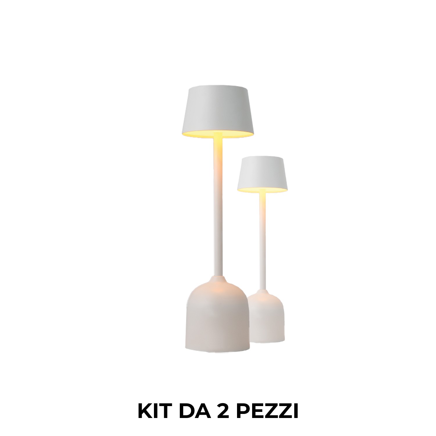 2 Lampade LED Ricaricabili Pyramidea LRP10B per Ristorante Bar
