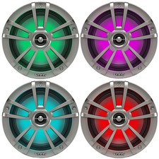 4x Infinity Reference 622MLT 6.5" 225 Watt Max Marine Titanium RGB LED Speakers
