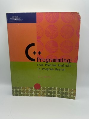 C++ Programming:From Problem Analysis to Program Design by DS Malik