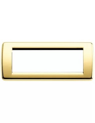 Vimar 16756.32 Rondo' Metal Plate Gold 6 Seats Idea