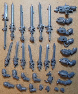Warhammer 40K Grey Knights Interceptor Squad - Hellebarde Bolter Schwert Bits Box #L
