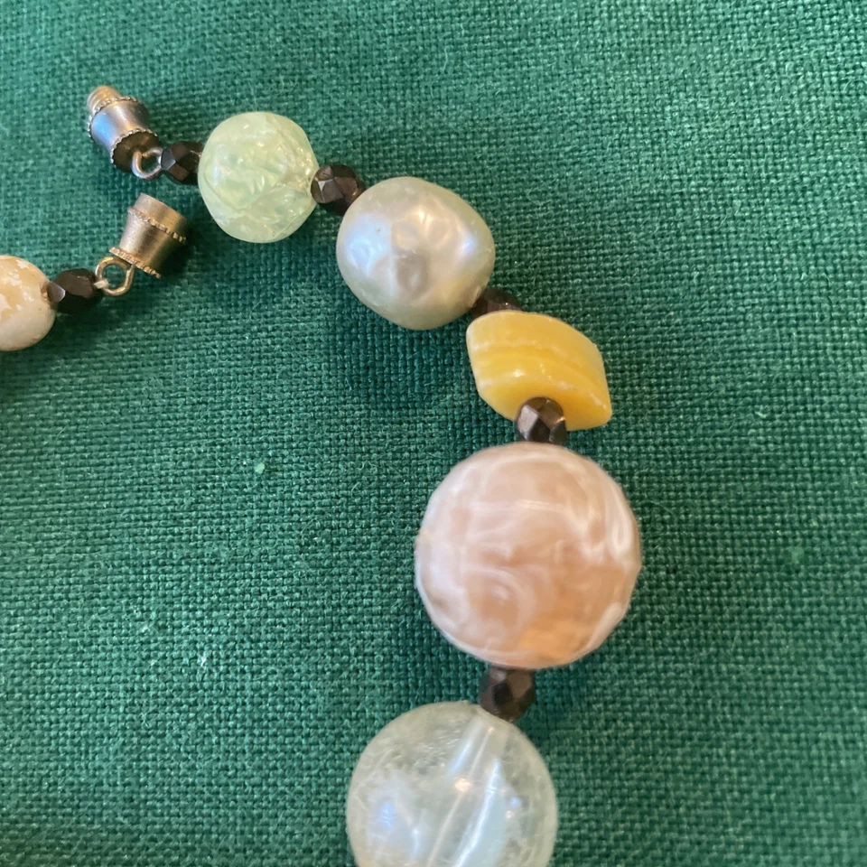 Один в своем роде винтажный браслет из бисера 8 дюймов художественное производство - Изображение 4 из 4