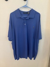 Polo Ralph Lauren Polo Shirt Big And Tall Men  s 2XB Light Blue Flesh Pony