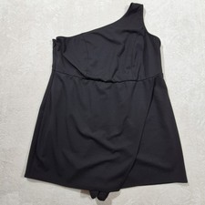TORRID Dress Skort Size 24 One Shoulder Short Little Black Dress Party Date 