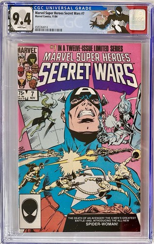 MARVEL SUPER HEROES SECRET WARS #7~CGC 9.4~First Print 1984~Custom Label