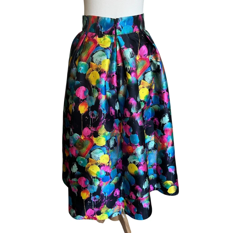 Falda AQUA Kerri Rosenthal M Exclusiva Edición Limitada Estampado Pintura Bloomingdales Foto 4 de 4