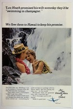 1967 United Airlines Nat Geo Magazine Print Ad Vintage Wall Art