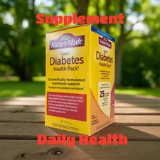 Nature Made Diabetes Health Pack, 60 Packets. EXP: Mar,2027