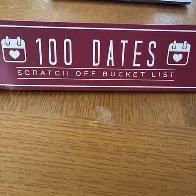Gift Republic Scratch Off Bucket List 100 Dates Poster Print Challenge Gift Idea