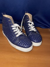 Authentic Christian Louboutin Black Spike High-Top SIZE 44 US 10 men