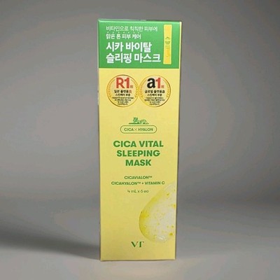 K-Beauty VT Cosmetics CICA VITAL Sleeping Mask 6 Sticks Night Face Pack Authenti