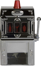 Getränkespender Im One-Armed Bandit Design - Silbern Ca. 1300 Ml - Spielautomat 