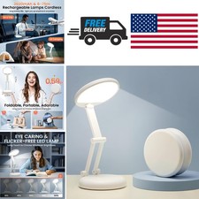 Cordless Desk Lamp Dimmable Mini Battery Powered Light for Reading and Craft