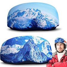2 Pieces Ski Goggle Cover Microfiber Protective Ski Snowboard Snow Mountain