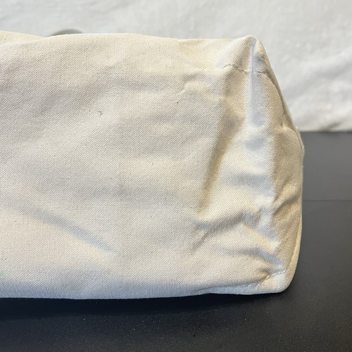 Bolso LL Bean Boat and Tote Color Natural Asas Largas Sólido Crema Marfil Lona - Imagen 16 de 24
