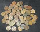 1 Lincoln Wheat Penny Roll (50 coins) w/ Natural Patina & Unique Colorization