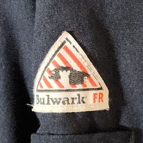 Bulwark FR Mens Work Jacket Navy Blue Size 3XL Flame Resistant Bomber Valspar - Picture 5 of 11