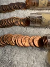 lot of 3 - 1954 (1-P, 2-S) - Lincoln Wheat Cent Rolls, BU - RED