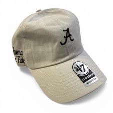 Alabama Crimson Tide 47 Brand Foundation Clean Up Adjustable Hat - Sandstone