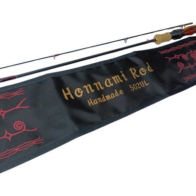 Honnami Spirit Trout rod Honnami Rod 502UL, reel seat ''Karin Red and White'' ...