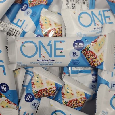 ONE Protein Bars - Birthday Cake - Lot of 72 - Free Shipping