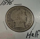 1896 Barber Silver Half Dollar