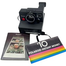 Polaroid Pronto Land Camera 116 MM w/ Manual Black Collectible Instant Photo