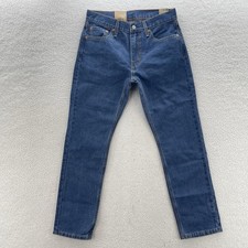 Levis 502 Jeans Mens 30x30 Blue Taper Fit Medium Wash Denim Preppy Grunge NEW