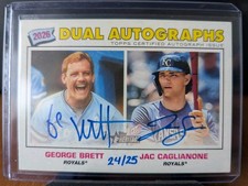 2026 Topps Heritage George Brett Jac Caglianone Dual KC Real One Auto /25 READ