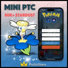 Pokémon PTC Go - Shiny Flabebe Blue Flower Flabébé - 80K Stardust✨