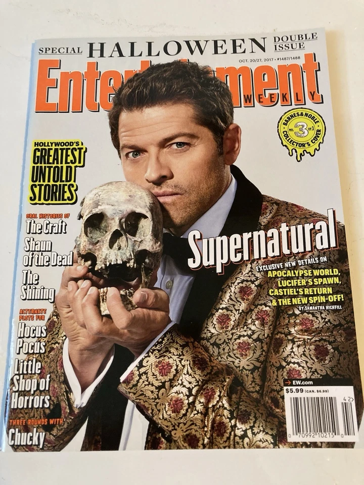 2 Entertainment Weekly -Fall TV Preview 2016 Supernatural Cover & 2017 Halloween - Image 2 of 4