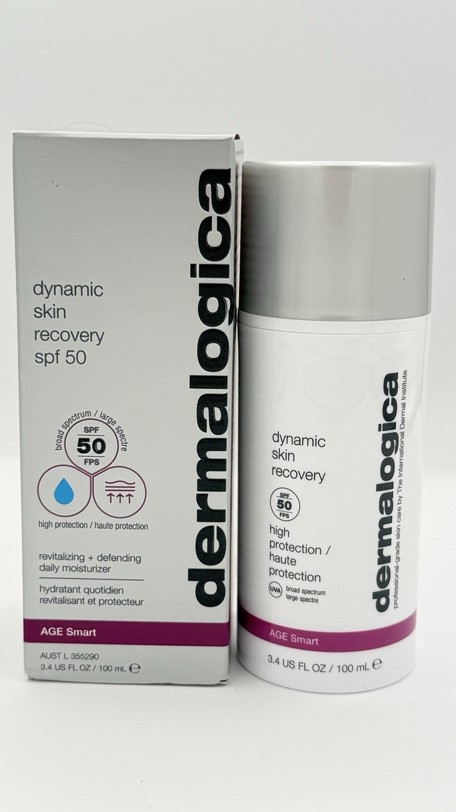 Dermalogica Dynamic Skin Recovery  Age Smart SPF 50  3.4 oz Exp-02/2026 With Box