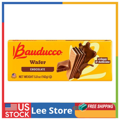 Bauducco Chocolate Wafers - Crispy Wafer Cookies With 3 Delicious 5.0 oz, 1 Pack