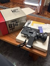 Canon 814XL Electronic Super 8 Zoom Camera Black with Box and Manuals