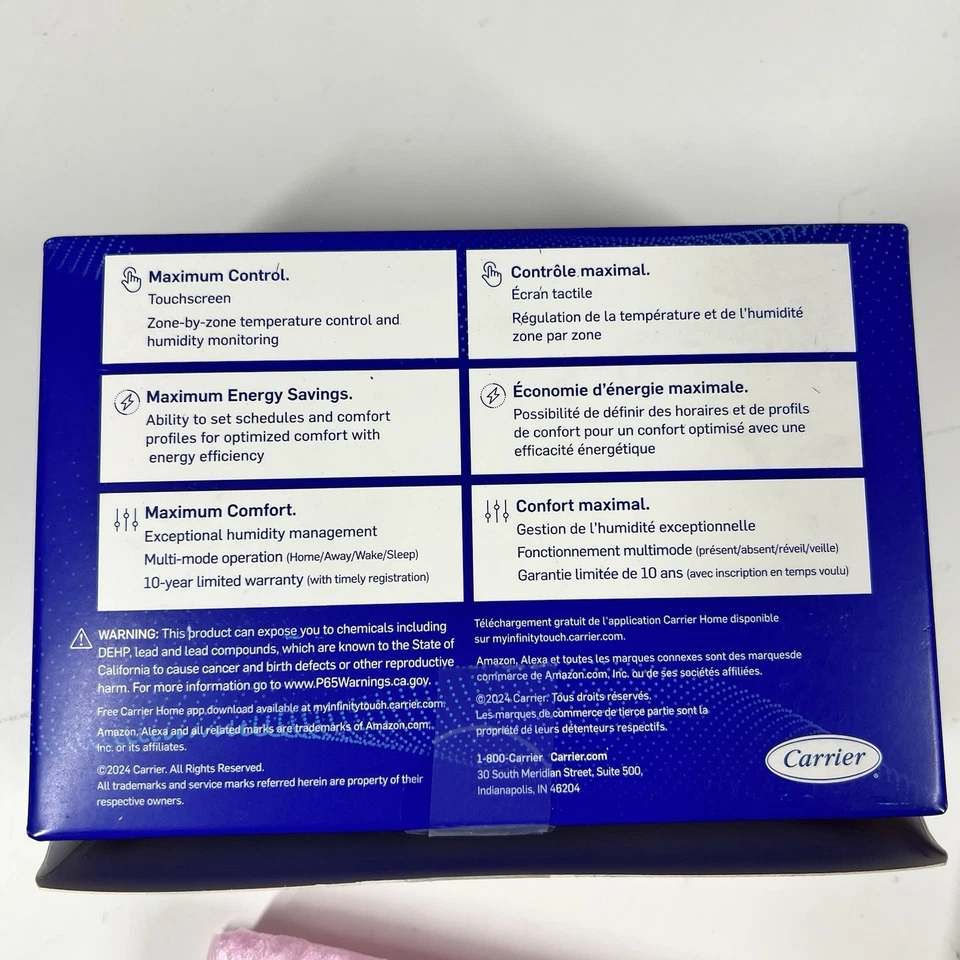 NEW Carrier SYSTXCCWIC01-C Infinity System Control Wi-Fi Digital Touchscreen - Image 4 of 4