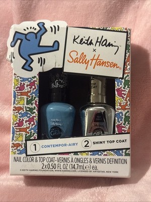 Sally Hansen x Keith Haring Miracle Gel Duo Contempor-airy Blue & Top Coat