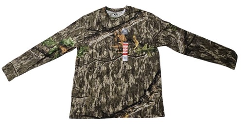MEN'S SIZE LARGE MOSSY OAK SCENT CONTROL HUNTING CAMO LONG SLEEVE T-SHIRT NWT