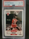 Michael Jordan 1990 Fleer PSA 8 #26 NM-MT NEW CASE No Line On Back Error Card