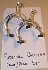 Bicycle Bike Side Pull Brake Calipers w/ Pads - Pair