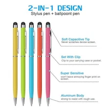 10pcs 2-in-1 Screen Stylus Ballpoint Pen For iPad iPhone Wholesale TabletBesUS.