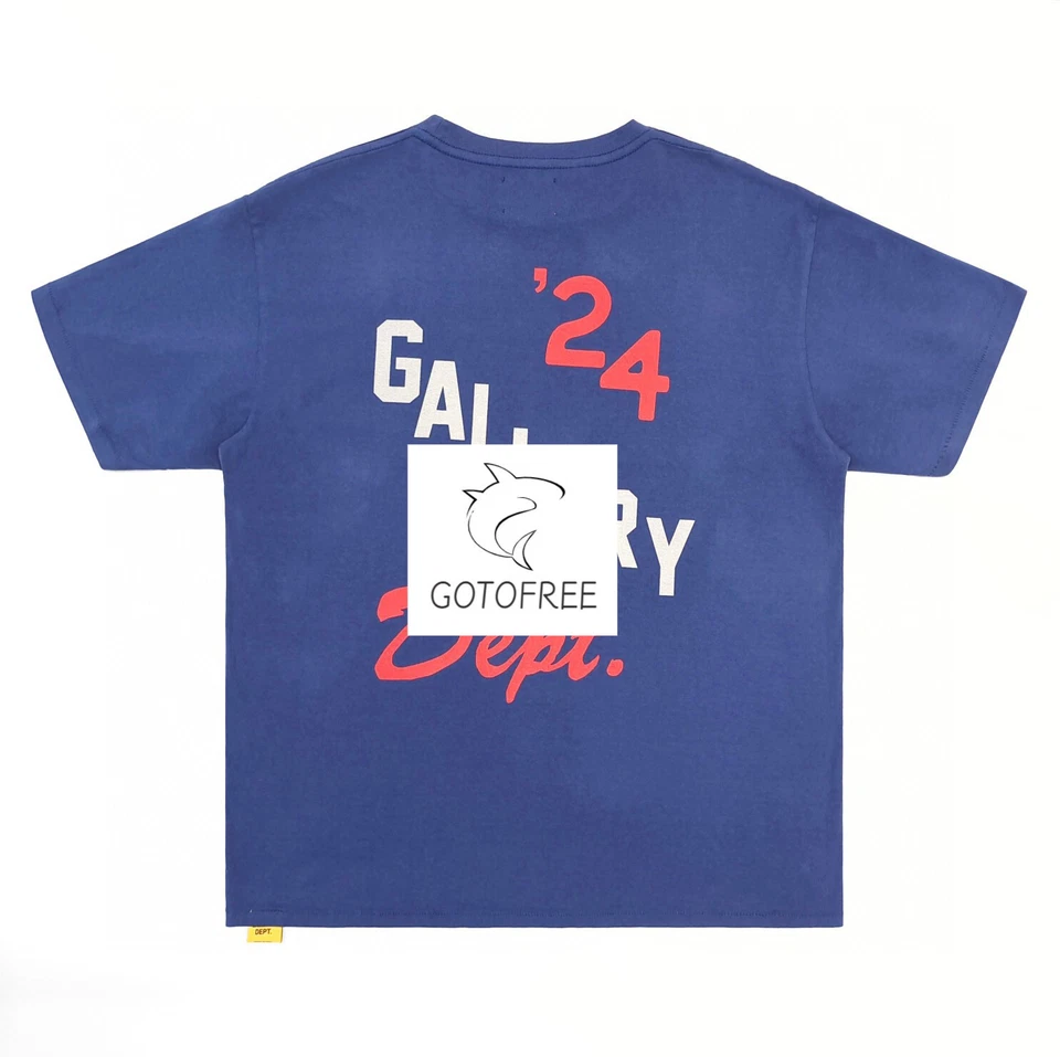 GOTOFREE GDEPT BEIGE BLUE GREEN COTTON PRINTED T SHIRT HIPSTER SHORT TOP TEE - Image 4 of 4