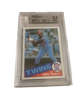 Kirby Puckett 1985 Topps #536 BGS Graded 8.5 NM-Mint + Rookie Card RC