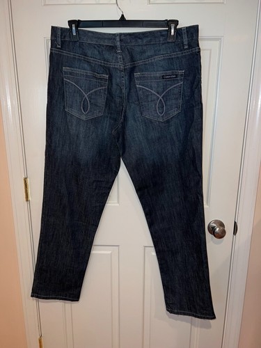 NEW Calvin Klein Jeans Womens Blue Straight Jeans Size 33/16 - Bild 2 von 3