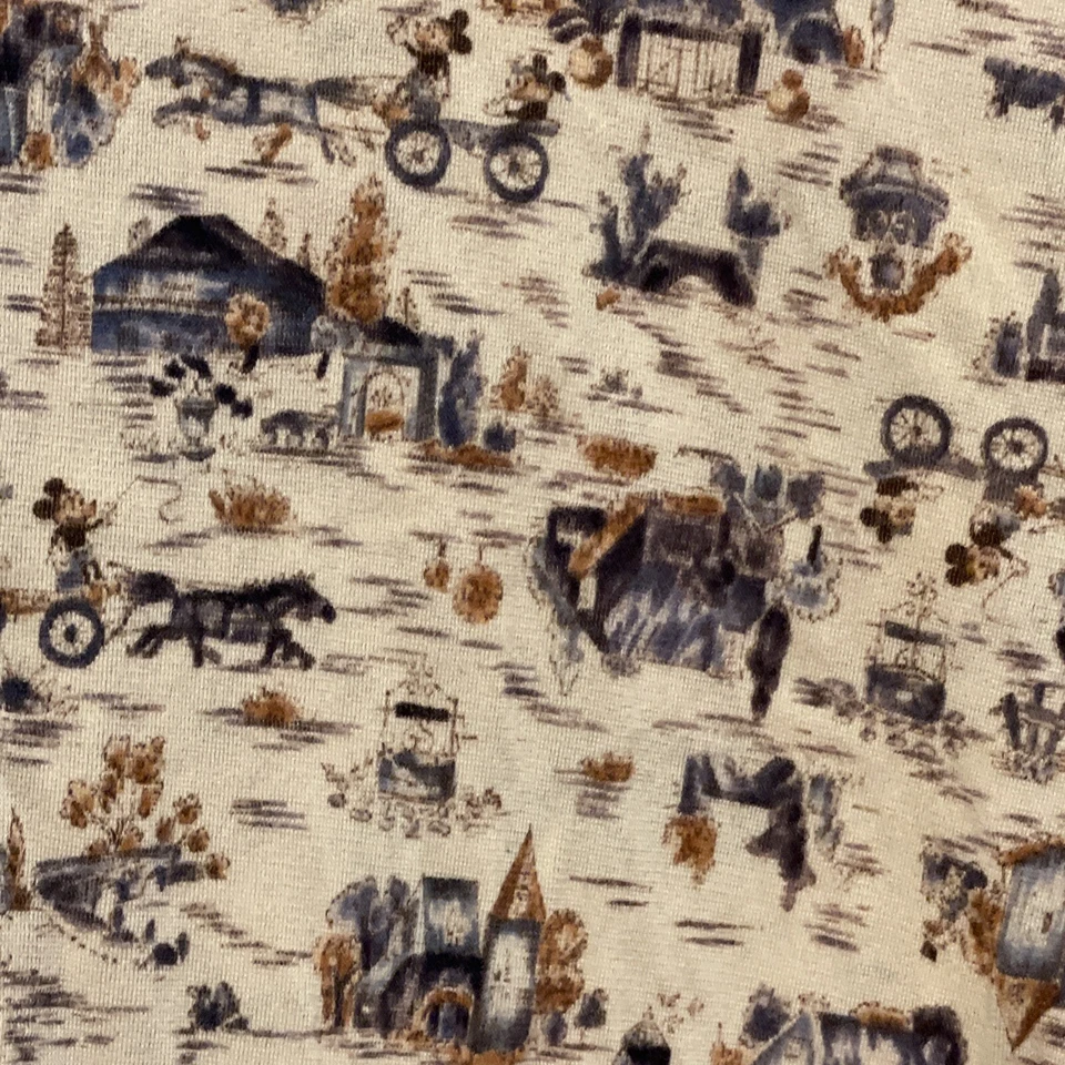 Camisa Kennington Vintage Años 70 Hombres Caballo Grande Mickey Mouse Minnie Walt Disney Foto 2 de 4