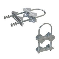 2 Pcs Stainless Steel Antenna Mount Clamp Ubolt Mounting Hardware Antenna Mast C