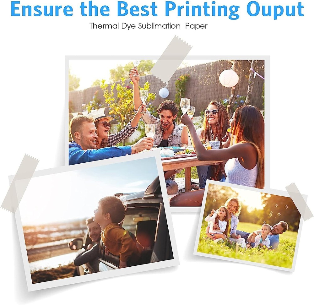 Liene 4x6 Photo Printer Paper & Cartridge with Refill and Photo Paper